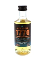 1770 Glasgow Triple Distilled miniflaske på 5 cl, Lowland Single Malt Scotch Whisky fra Glasgow Distillery