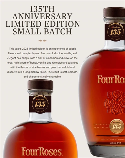 Four Roses Small Batch 2023 – 135. jubilæumsudgave landet