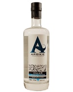 Arbikie Haar Wheat Vodka flaske i klart glas med dæmpet blågrå etiket
