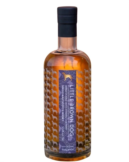 Ardlair 12 år Little Brown Dog Cognac Cask Finish flaske, Highland Single Malt Scotch Whisky
