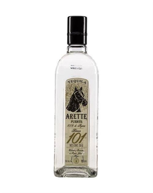 Flaske Arette Tequila Blanco Fuerte 101 med klar væske