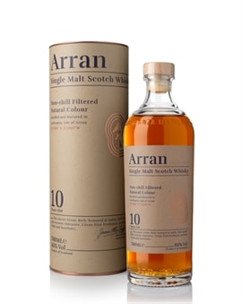 Flaske Arran 10 år Whisky fra Lochranza Destilleri på Isle of Arran