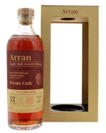 Flaske Arran Single Cask Whisky lagret på sherryfad fra Lochranza Destilleri