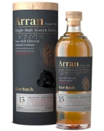 Flaske Arran Whisky lagret på franske Grand Cru vinfade fra Lochranza Destilleri