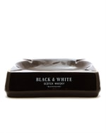 Askebæger med Black & White whiskylogo 1