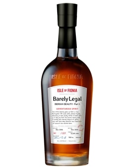 Flaske af Isle of Fionia Barely Legal Iberian Beauty Adventurous Spirit Single Malt Whisky fra Nyborg Destilleri