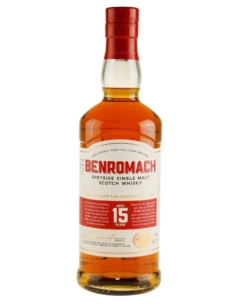 Benromach 15 år Speyside Single Malt Whisky flaske