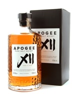 Flaske Bimber Apogee XII whisky med gylden væske og elegant etiket