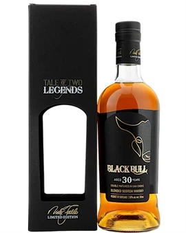Black Bull 30 år flaske i mørk gaveæske