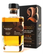Bladnoch Liora flaske med lys etiket og gyldent indhold
