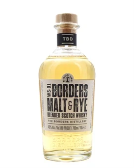 Borders Malt & Rye flaske med grafisk Workshop-etiket