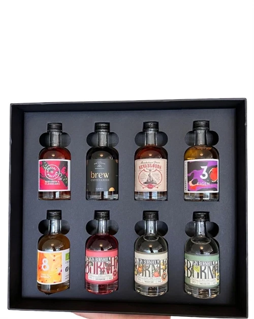 Bornholm Spirits Miniature Gavesæt Dansk Økologisk 8x5 cl 18-40%