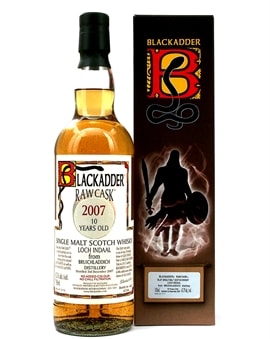 Flaske Bruichladdich Loch Indaal 2007 fra Blackadder Raw Cask