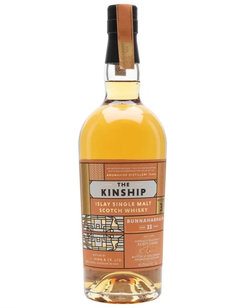 Prestigefyldt Bunnahabhain 33 år flaske fra Hunter Laing Kinship