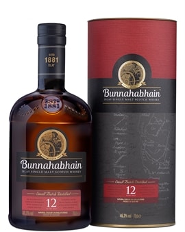 Klassisk Bunnahabhain 12 år flaske Single Islay Malt Whisky