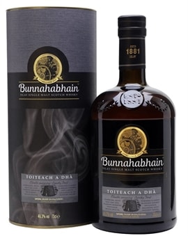 Mørk Bunnahabhain Toiteach A Dhà flaske med røget karakter