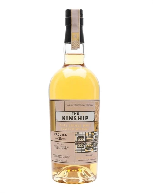 Caol Ila 33 år The Kinship Series Hunter Laing enkeltfad bourbon hogshead flaske 2023