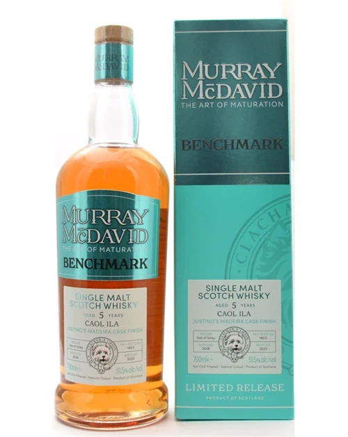 Caol Ila 5 år Murray McDavid Benchmark Justino Madeira Cask Finish flaske