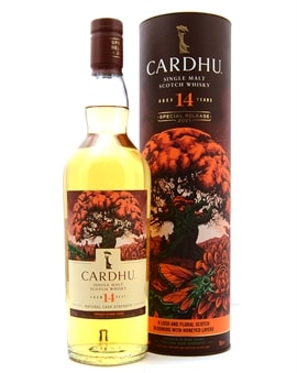 Cardhu 14 år Special Release 2021 flaske med rødt blomstermotiv