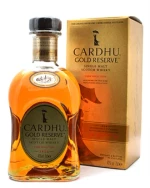 Cardhu Gold Reserve Speyside single malt flaske i gyldent design
