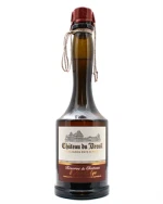 Flaske Chateau du Breuil calvados med slotsmotiv på etiketten