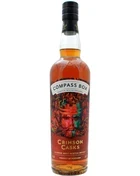 Compass Box Crimson Casks blended malt flaske i dybrødt design