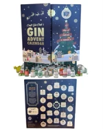 Gin Julekalender - Ginkalender fyldt med forskellige 25 stk x 5 cl gin