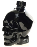 Crystal Head Onyx flaske i blank sort kranieform med sort kapsel