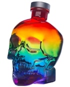 Crystal Head Rainbow kranieflaske med regnbuefarvet skinnende overflade