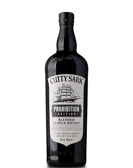 Cutty Sark Prohibition blended Scotch whisky flaske med sort etiket
