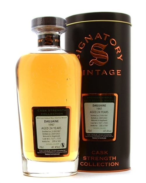 Dailuaine 1997 Signatory 24 år Cask Strength Collection flaske