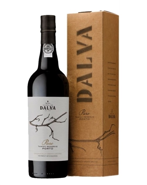 Flaske Dalva Pure Tawny Reserve Organic portvin med grøn-gylden etiket