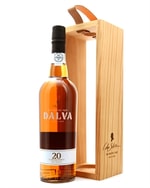 Flaske Dalva 20 år Dry White med ravgylden farve