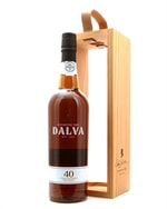 Flaske Dalva 40 år Dry White med dyb ravgylden farve