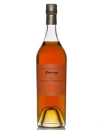 Flaske Darroze Bas-Armagnac med mørk etikette og korkprop