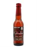 Mørk dåseøl med Calvados-fadlagret Saison fra De Molen