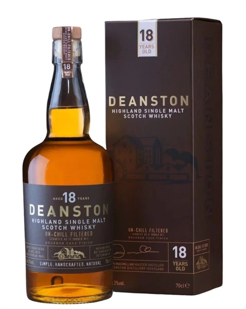 Deanston 18 år Batch 3 gammel version Highland single malt flaske