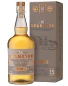 Deanston 15 år Organic Highland single malt flaske med økologisk byg