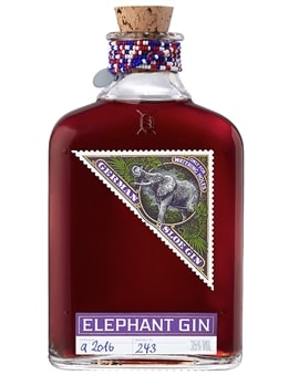 Flaske Elephant Sloe Gin fra Tyskland