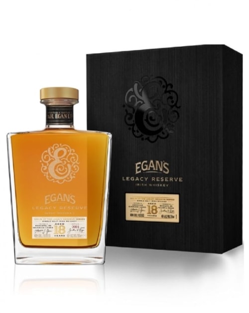Egans Legacy Reserve IV 18 år Single Irish Malt Whiskey flaske