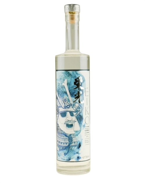 Eiko Vodka flaske med japansk samuraimotiv på etiketten