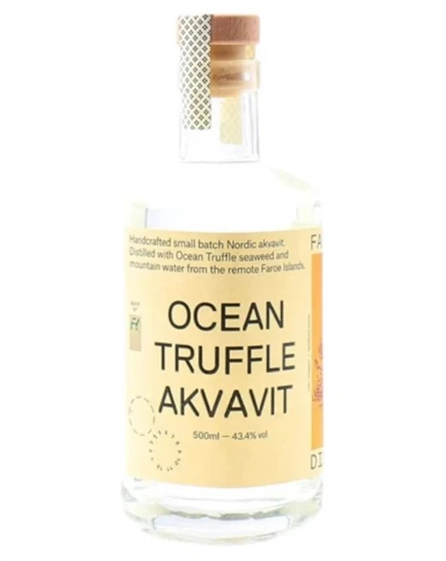 Slank akvavitflaske fra Faer Isles Distillery på Færøerne