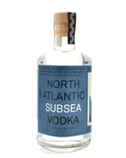North Atlantic Subsea Vodka flaske med dyb blå etiket fra Færøerne