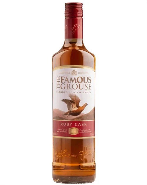 Famous Grouse Cask Series Ruby Cask Blended Scotch Whisky flaske med portvinsfad