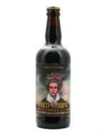 Mørk ølflaske med White Wedding 2024 Imperial Stout fra Fanø Bryghus