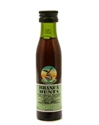 Lille miniatureflaske Fernet Branca Menta med grønt etiket