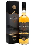 Finlaggan Cask Strength Islay Single Malt Scotch Whisky flaske med keltisk kors