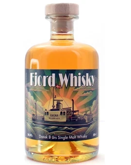 Fjord Whisky 8 år Dansk Single Malt Whisky Enghaven Destilleri 50 cl 54,3%