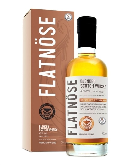 Flatnöse Blended Scotch Whisky flaske fra Islay Boys