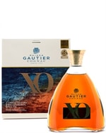 Flaske Gautier XO Fransk Cognac med dyb ravmørk farve og elegant etiket